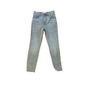 Women 28 Ankle Everlane High Rise Gray Washed Black Denim Jeans Pants Cropped